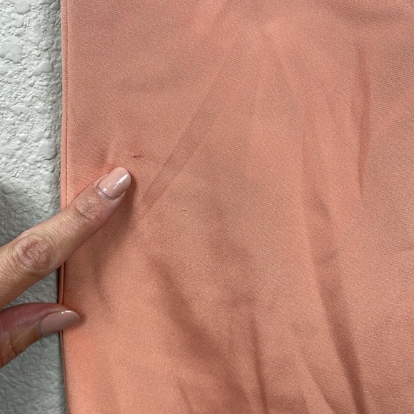 New Lafayette 148 Silk Blend Sullivan Wide Leg Pants Orange Peach Sz 6 - Picture 15 of 15